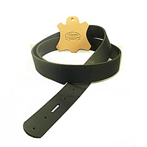 Cinturón de cuero de búfalo marrón de 1-1/2&quot; en blanco con orificios a presión, 8/9 oz