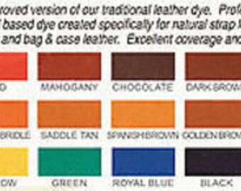Fiebing's FILDYE68P032Z Leather Dye - Red, 32 oz