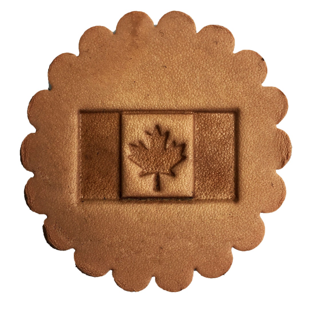3D Leathercraft Stamp Canadian Flag 857600 Etsy