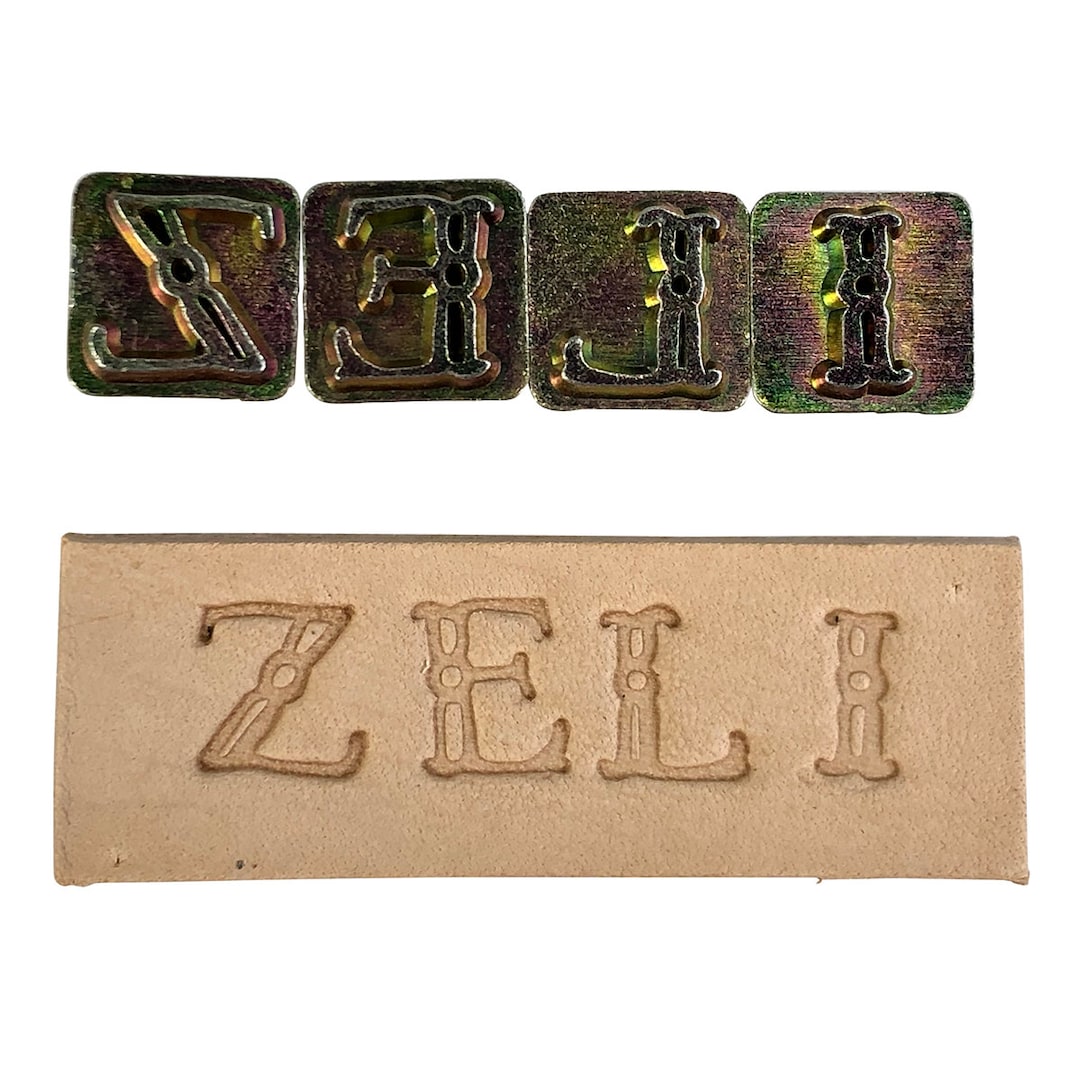 Leather Stamp Letter Set 1 Letters and Numbers, Delrin Stamps for Arbor or  Clicker Press 