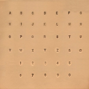 Jeu d'estampes alphabet et chiffres simples, 3 mm (1/8 po.) 8137-10