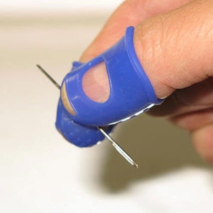 Protector de dedo de dedal, 10 piezas de dedales de costura agarre