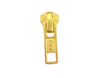 YKK #5 メタル ショート タブ スライダー ギルト - 10 個パック