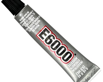 E6000 .18 fl. oz. Tube Clear Adhesive - Transparent Glue for Crafts and Beading mini size 1 pc