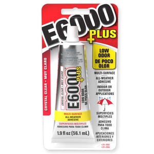 E6000 Plus: Crystal Clear, Low Odor Multi-Surface Adhesive (1.9 oz / 56.1ml)