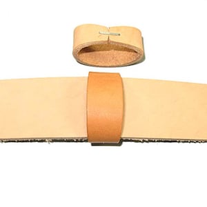 Belt Keeper Loops -Natural VegTan Leather