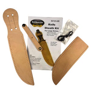 Kit de funda para cuchillo grande 44123-00 Kit de artesanía en cuero para bricolaje Portacuchillos con presilla para cinturón