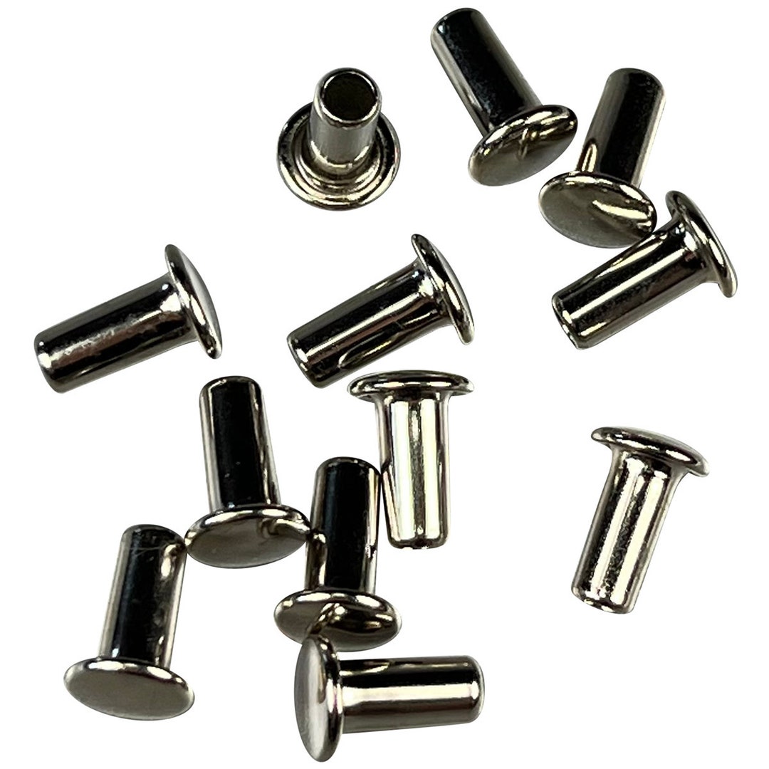 Tubular Rivets Large 8.9mm Nickel Plated 100 Pack Etsy Australia