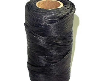 Imitation Sinew Black Artificial Deer 3 Ply 4 oz Craft and Beading Thread