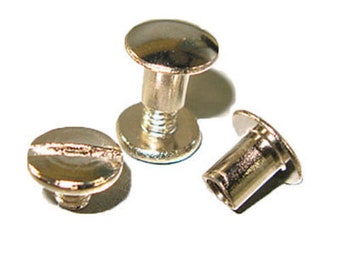 1/4" Chicago Screw Post Nickel-Steel 100 Pack