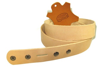 7/8 oz Cowhide Belt Blank with Snaps 1.5"