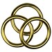 Polished Cast Solid Brass Ring - 40mm (-N2021/00002104) £2.34