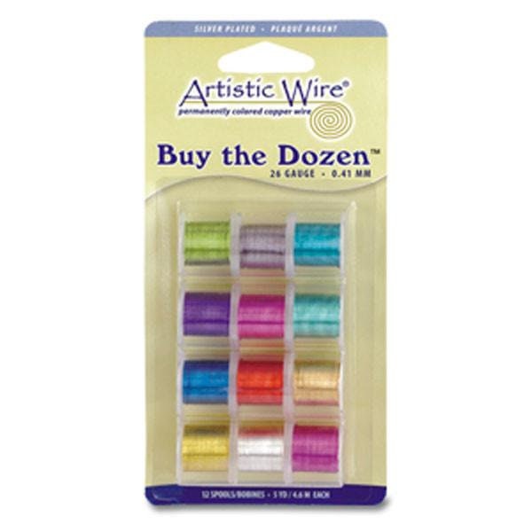 28 Gauge Artistic Wire Buy The Dozen - Silver Plated