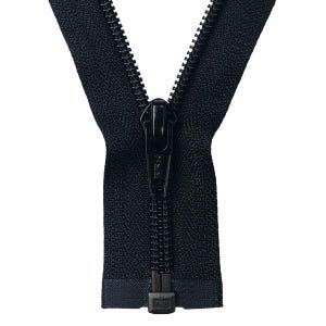 YKK #5C Nylonspiraldragkedja Öppen 25-40 cm - Svart