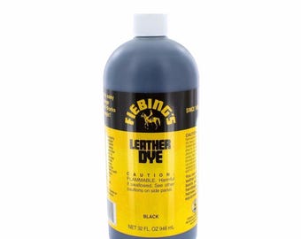 Fiebing's Solvent Based Leather Dye w Applicator 28 Colors 32 oz Bottle Fiebings