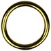 Polished Cast Solid Brass Ring - 40mm (-N2021/00002104) £2.34