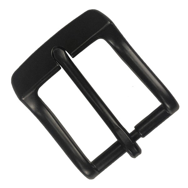 1.25" (32mm) Heel Bar Buckle Antique Black Finish