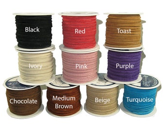 Premium Suede Lace - 1/8" x 25 Yards