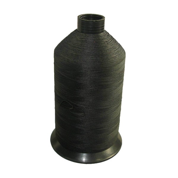 Tex 70 Black - Premium Bonded Nylon Sewing Thread #69 1lb 6000 yards