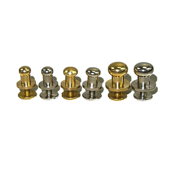 Button Stud Screwback 10 Pack - 3 Sizes