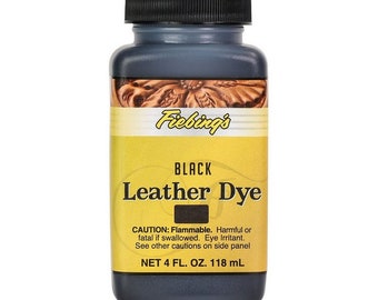 Fiebing's Solvent Based Leather Dye w Applicator 28 Colors 4 oz Bottle Fiebings