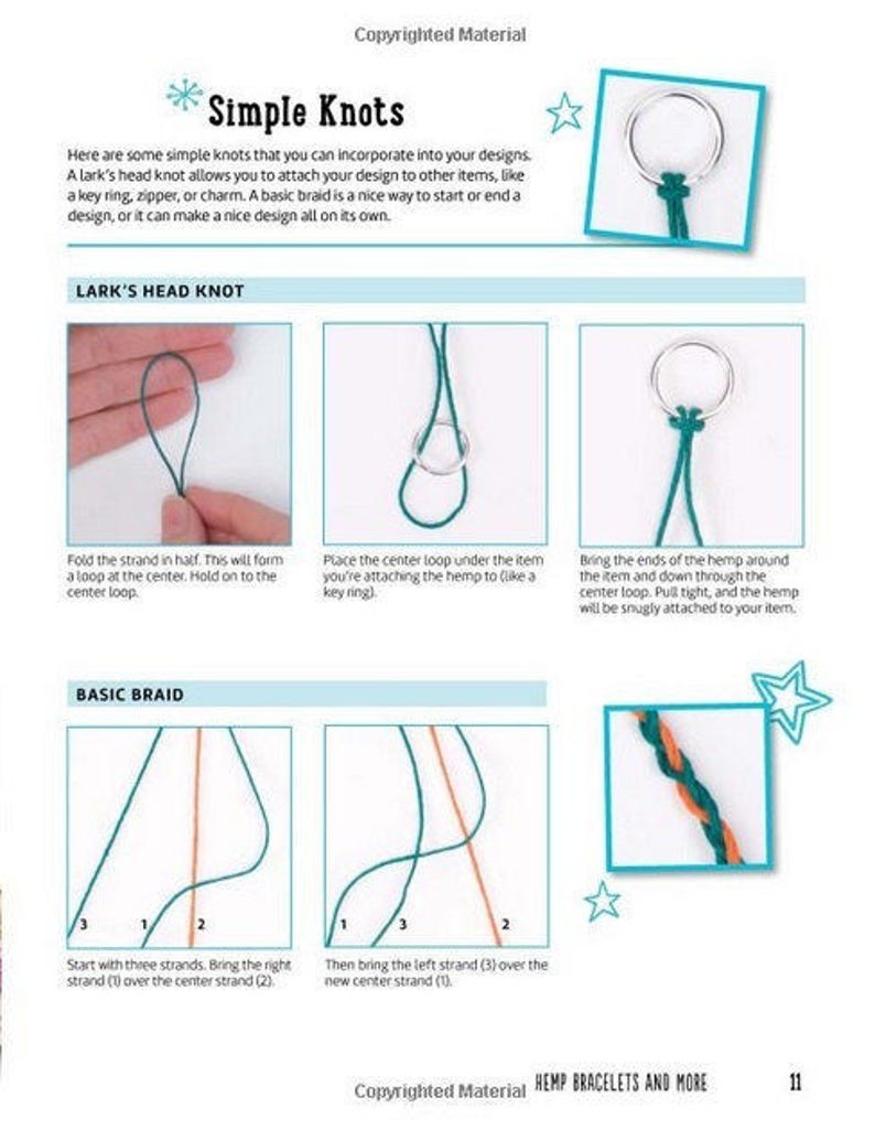 Hemp Bracelets and More Easy Instructions for More Than 20 Etsy