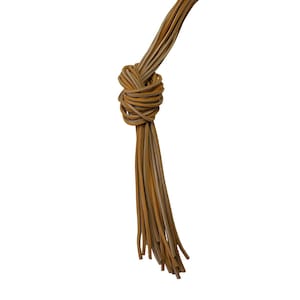 Tan - 72" Bulk Genuine Leather Heavy Duty Boot Lace