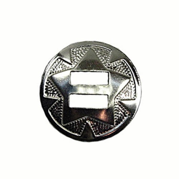 Star Conchos Nickel Plated 10 Pack