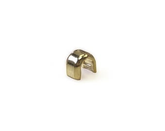 YKK #5 トップストップ ソリッドブラス ジッパー金具 - 50組