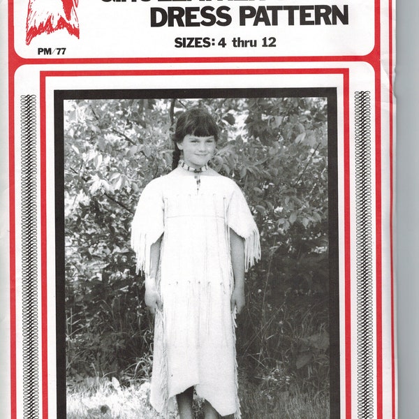 Girl's Leather Indian Dress Pattern