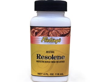 Fiebing's Acrylic Resolene Neutral Bottle Leather Top Coat Sealer Finish