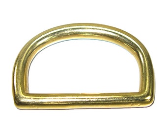 2" Solid Brass D-Ring (50mm)