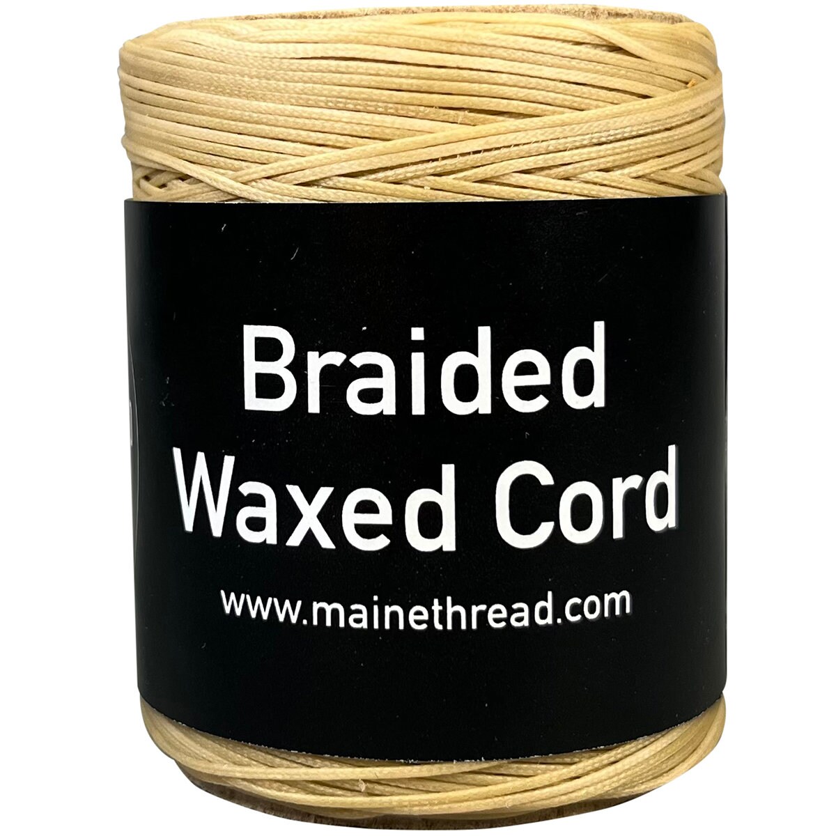 Maine Thread, Braided Waxed Cord, 70 yard spool, Crimson 