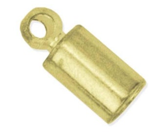 Cord Ends - 2.7mm - Gold Plated