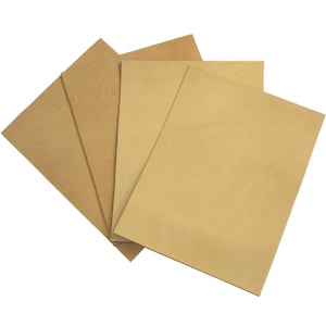 Natural Veg Tan Cowhide Tooling Leather Pre-Cut Project Piece 8.5&quot; x 11&quot;
