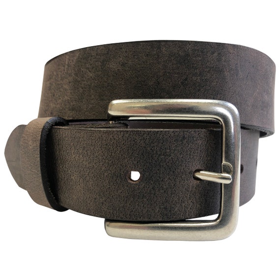  Buffalo Leather Strips 8/9 Ounce 1.5 (38mm) Black