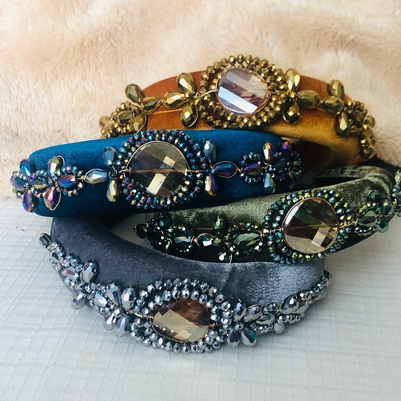 Crystal Headband sparkly headband headband hair accessories crystal wire wrapped headband