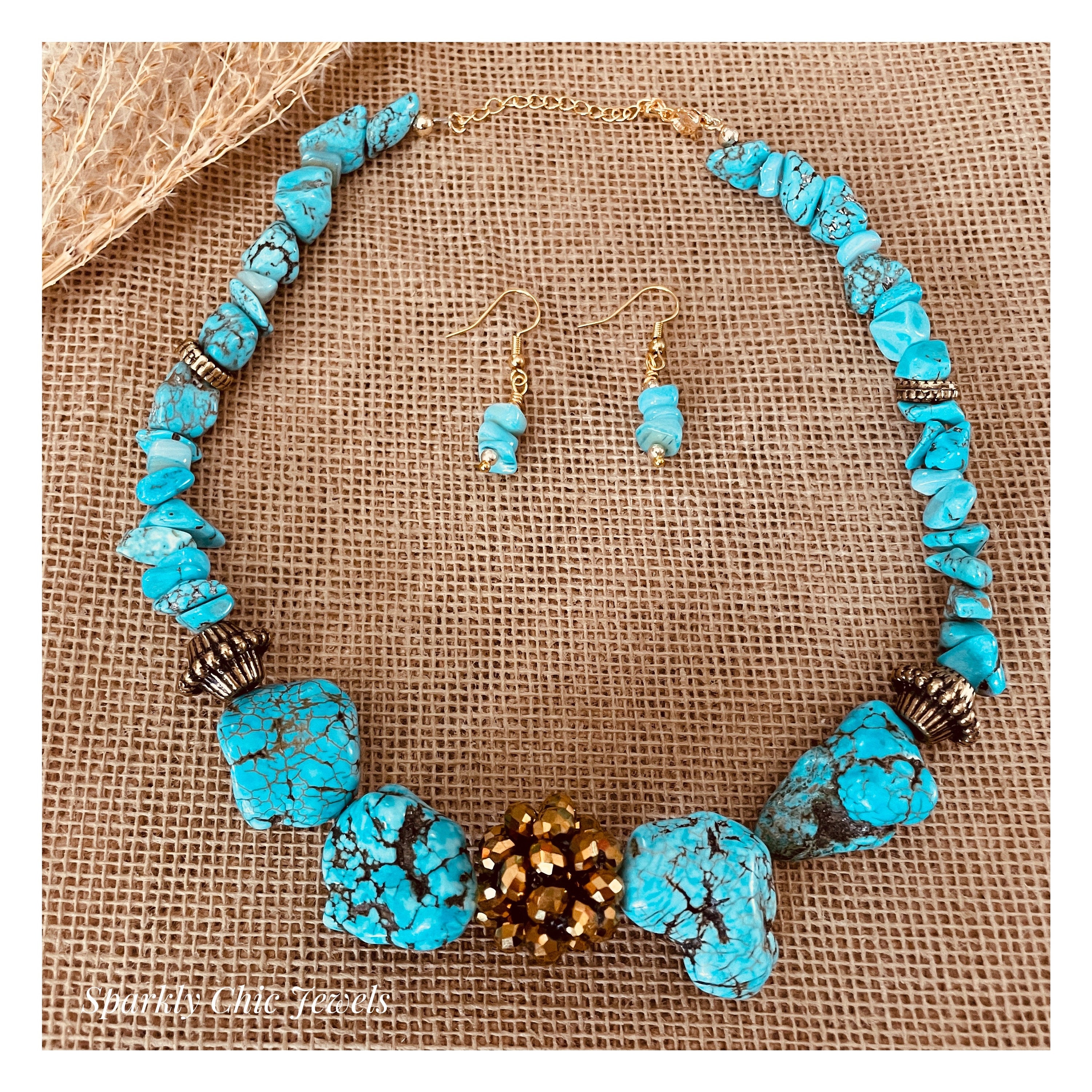 Turquoise Chunky Necklace, Western Jewelry, Turquoise Necklace, Statement  Necklace, Beaded Necklace - Etsy Canada