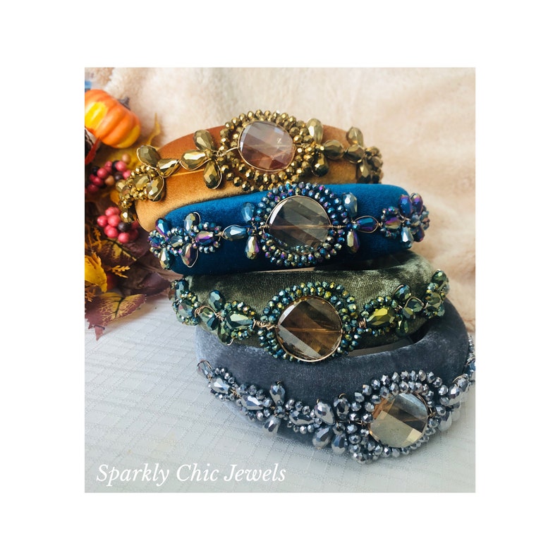 Crystal Headband sparkly headband headband hair accessories crystal wire wrapped headband
