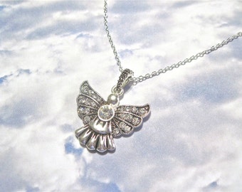 Angel Necklace " To guard you day and night " Agel Blessing included in the gift box.