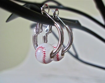 Baseball Earings " Baseball Tiny Cutie "  # 1