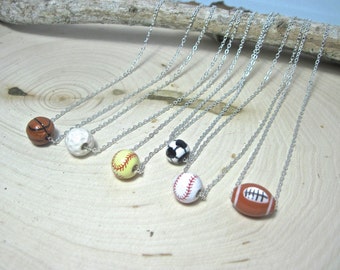 Sports Necklace " showing the love for the game "