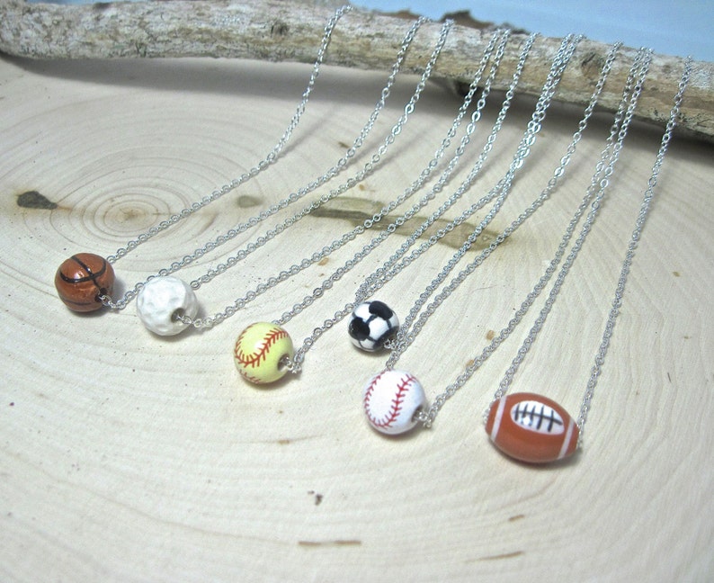 Sports Necklace Showing the Love for the Game Etsy