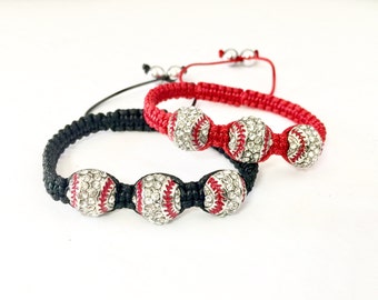 Baseball Bracelet  " Showing the Spirit and Love with a Bling "