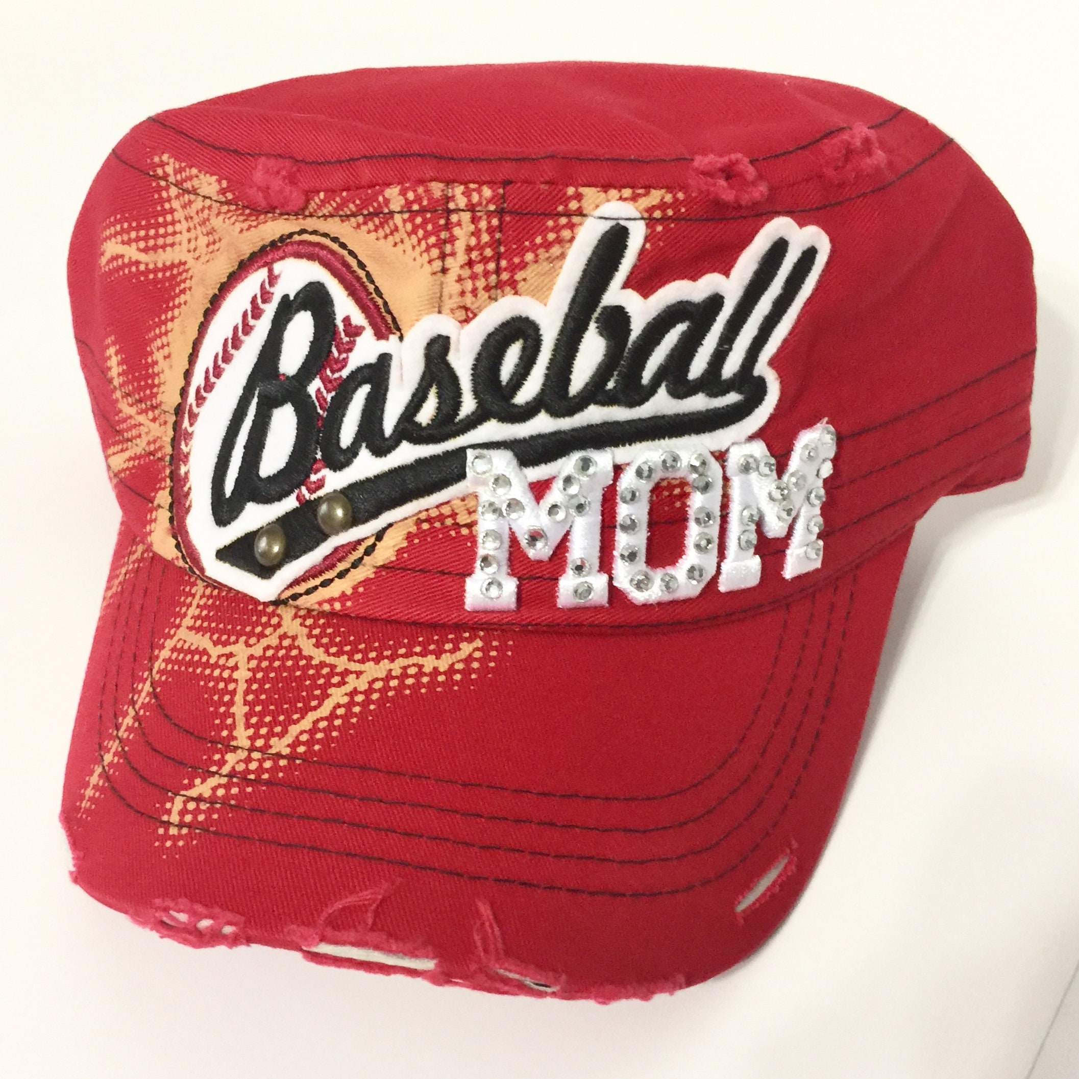 Baseball Mom Cap Team Spirit Etsy