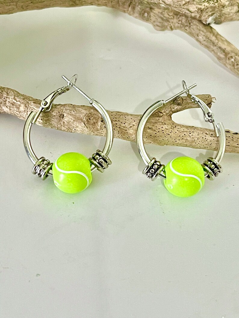 Tennis Hoop Earrings Etsy