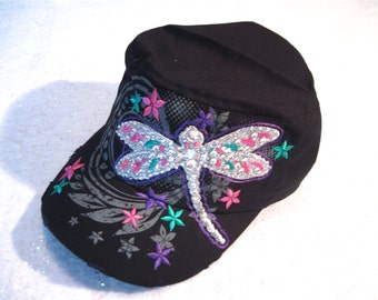 Dragon Fly Black Cap " Secret Messenger "