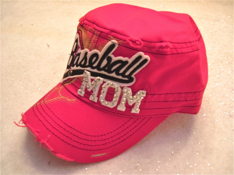 Baseball Mom Cap Team Spirit Etsy