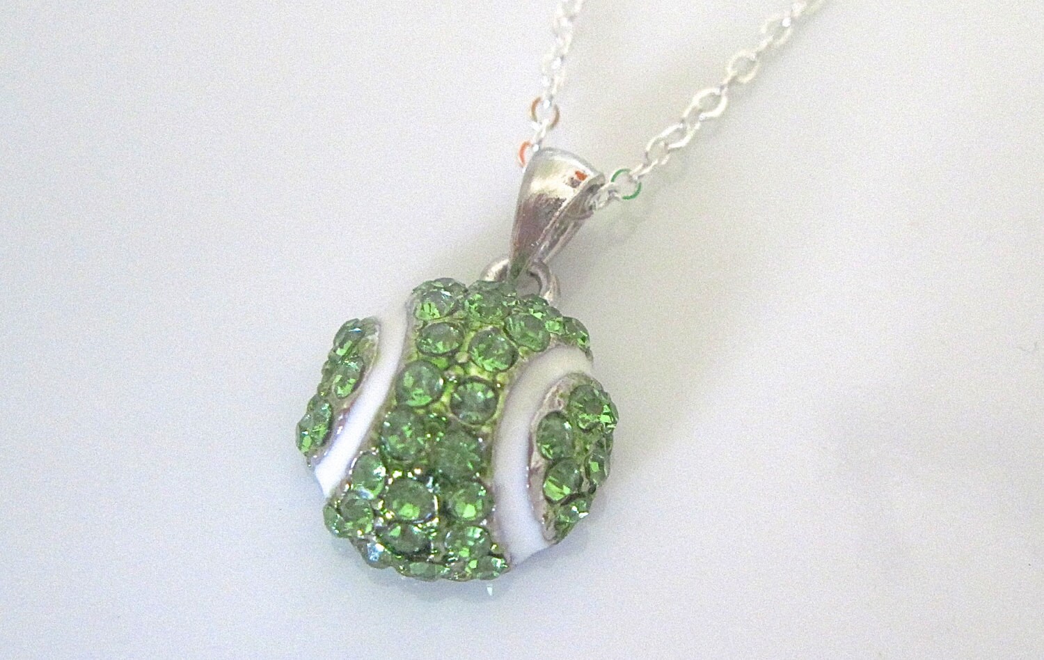 Tennis Ball Necklace I Love This Game Etsy