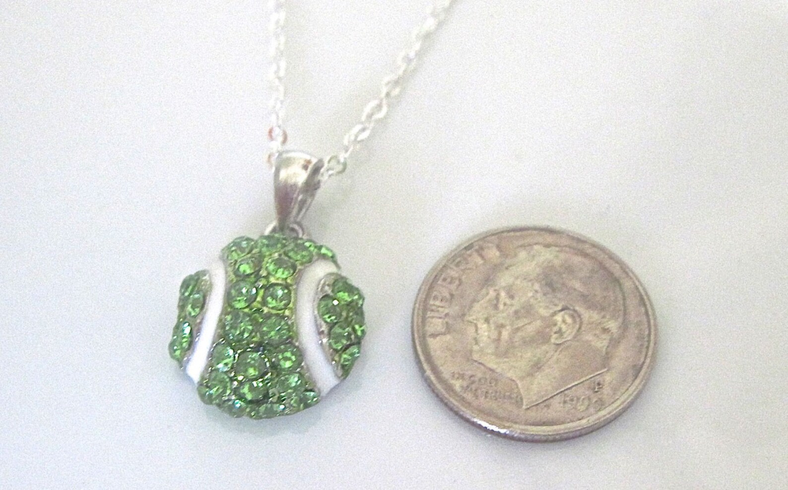 Tennis Ball Necklace I Love This Game Etsy